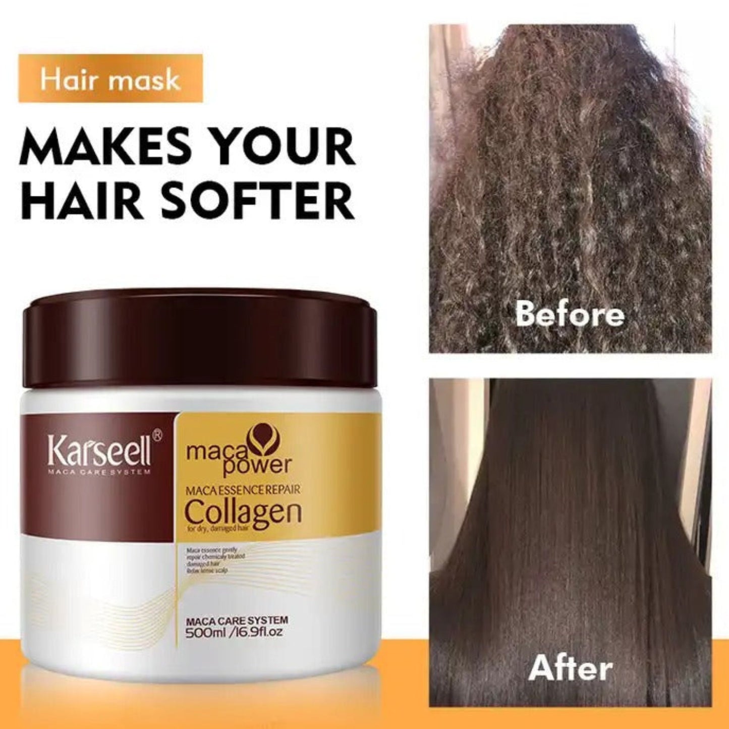 Karseell Collagen Hair Treatment Mask - Pack of 2