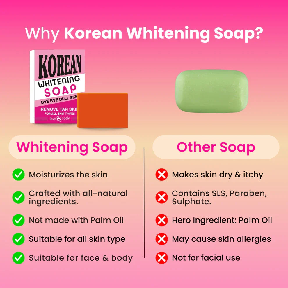 Korean Whitening Soap - Pack of 3