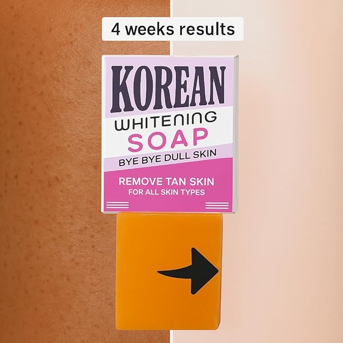 Korean Whitening Soap - Bye Bye Dull Skin, Remove Tanning