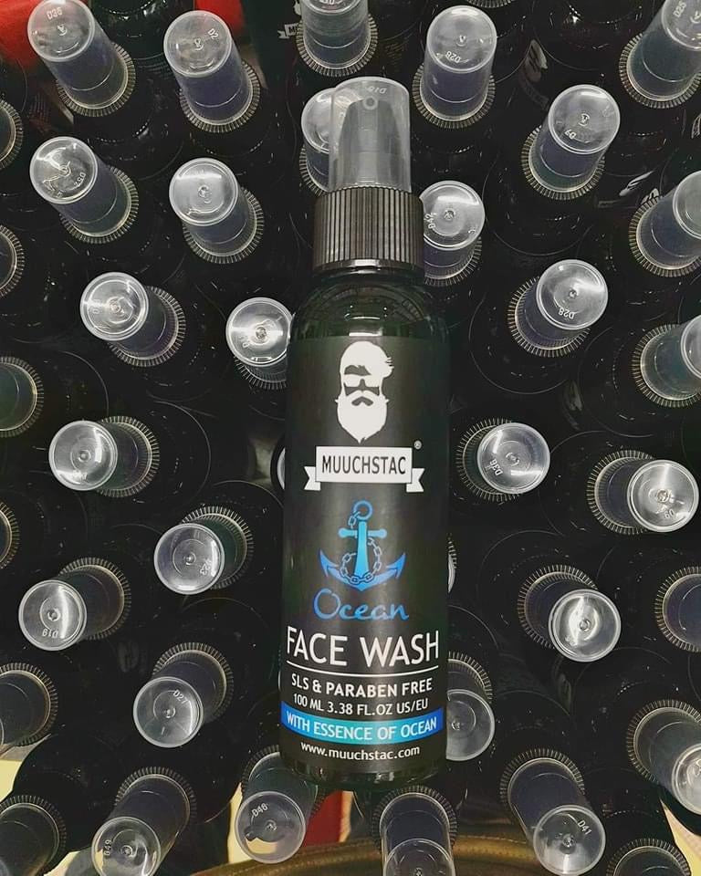 Muuchstac Ocean Face Wash for Men - 100ml | Fight Acne & Pimples