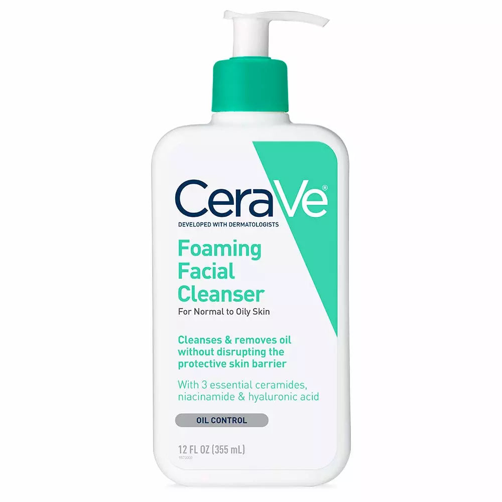 Cerave Foaming Facial Cleanser For Normal To Oily Skin