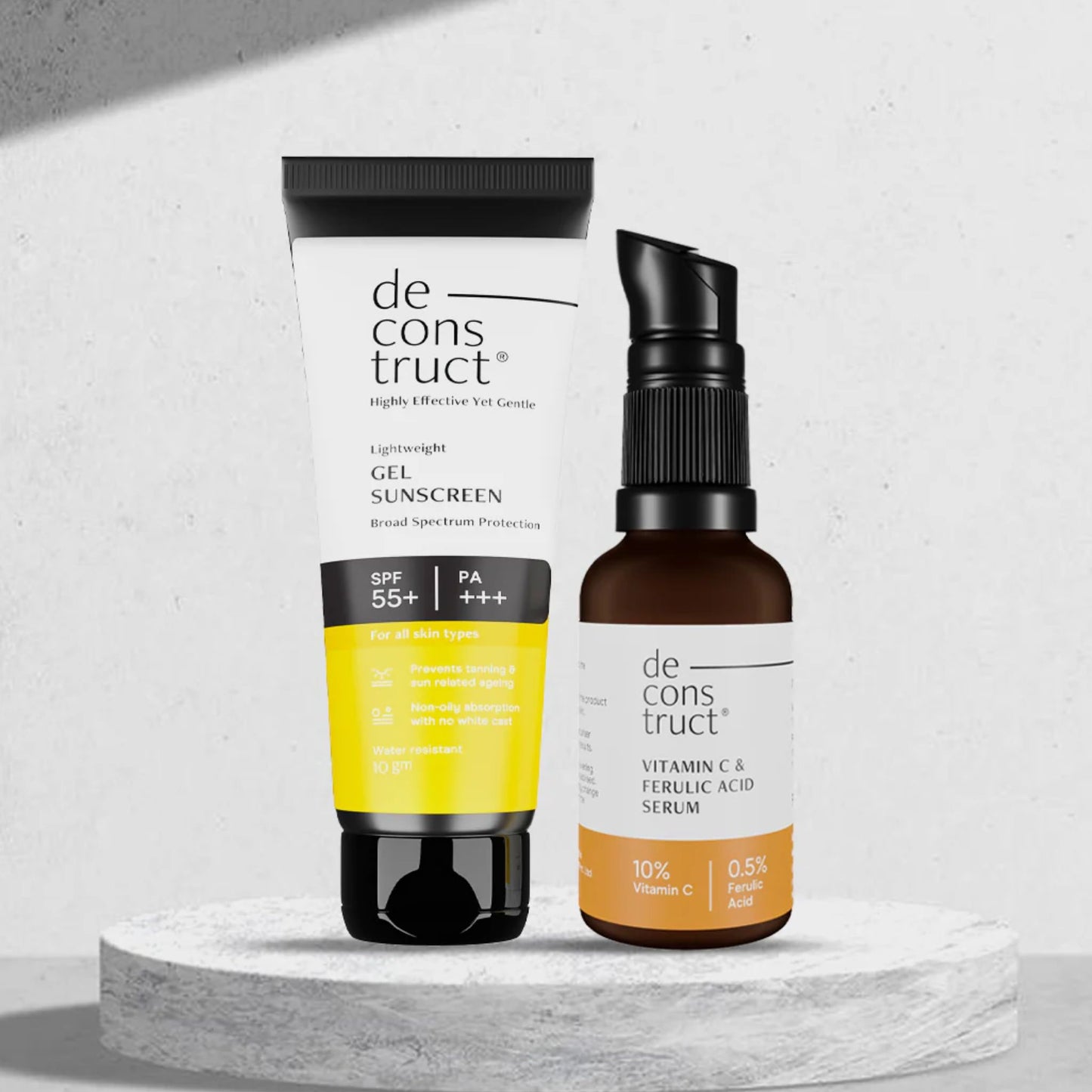 Bestseller Combo - Vitamin C Serum + Gel Sunscreen