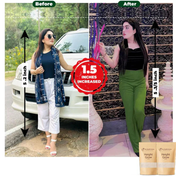 Height Grow Veda – Natural Height Increase Formula | Bone Strength & Growth Support (Men & Women)