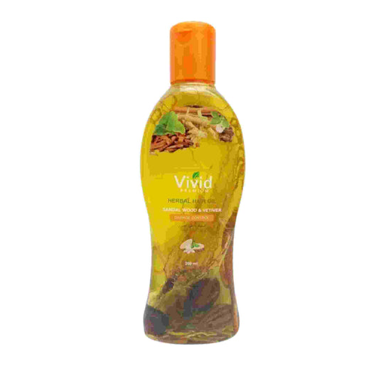 Premium Herbal Hair Oil Sandal Wood & Vetiver for Damage Control 200 ML