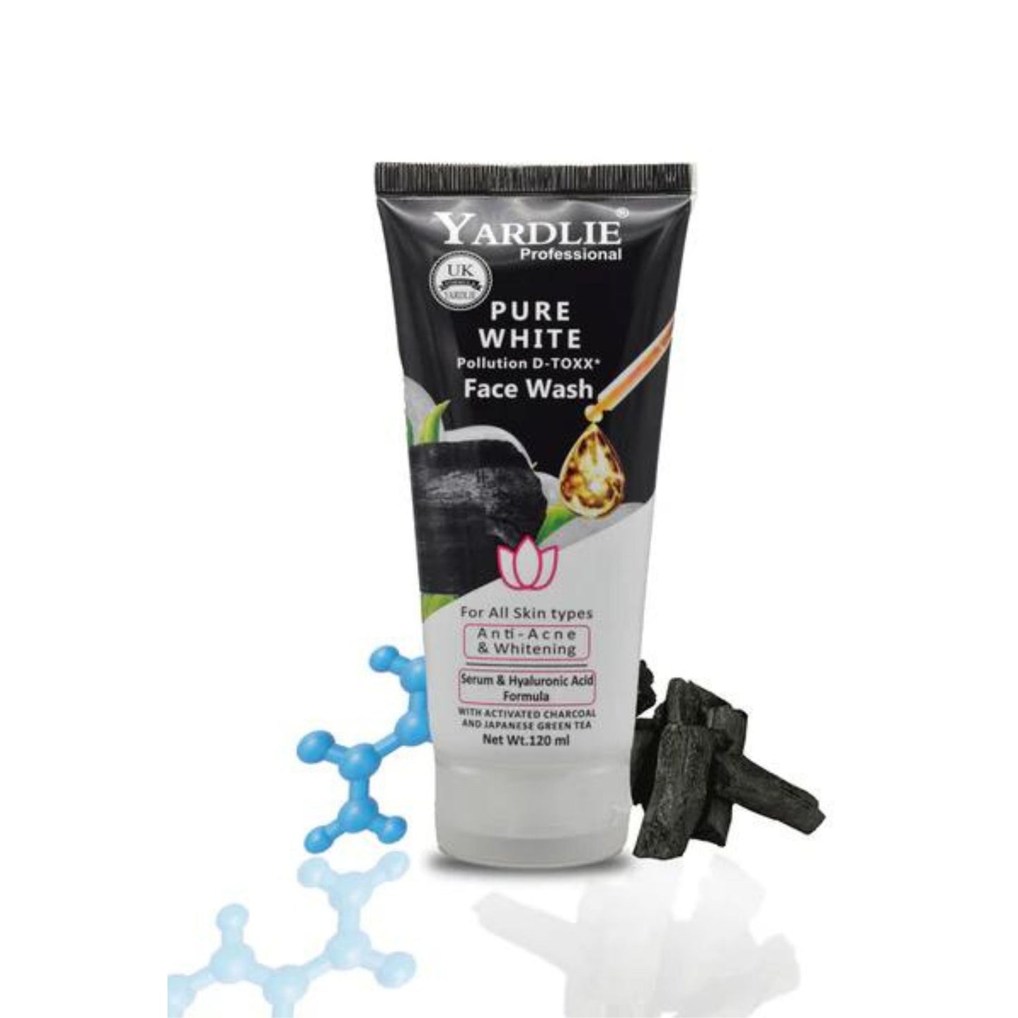 Yardlie Professional Pure White D-Toxx Face Wash 120ml.