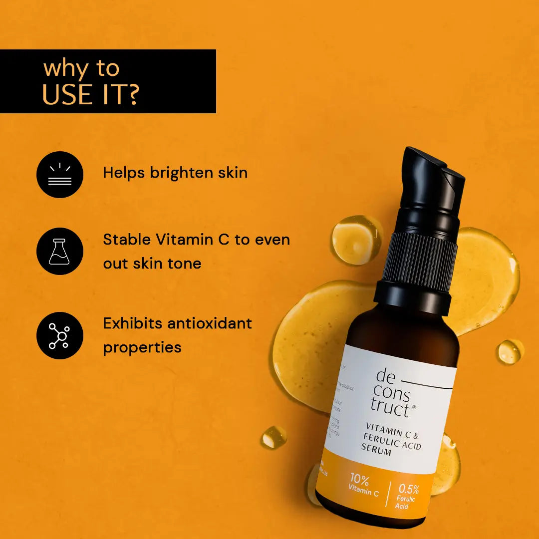 Deconstruct 10% Non-irritating Vitamin C Face Serum For Glowing Skin